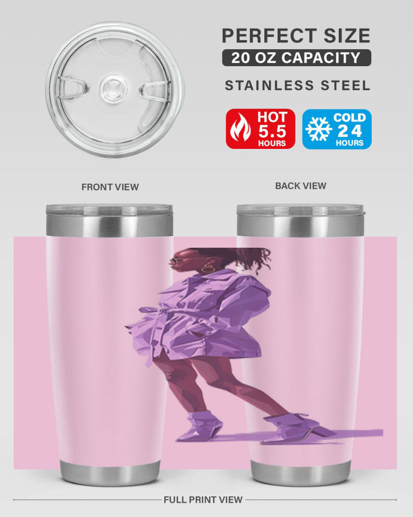 fashion girl in lavender 66#- fashion- Cotton Tank