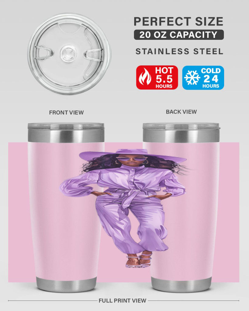 fashion girl in lavender 68#- fashion- Cotton Tank