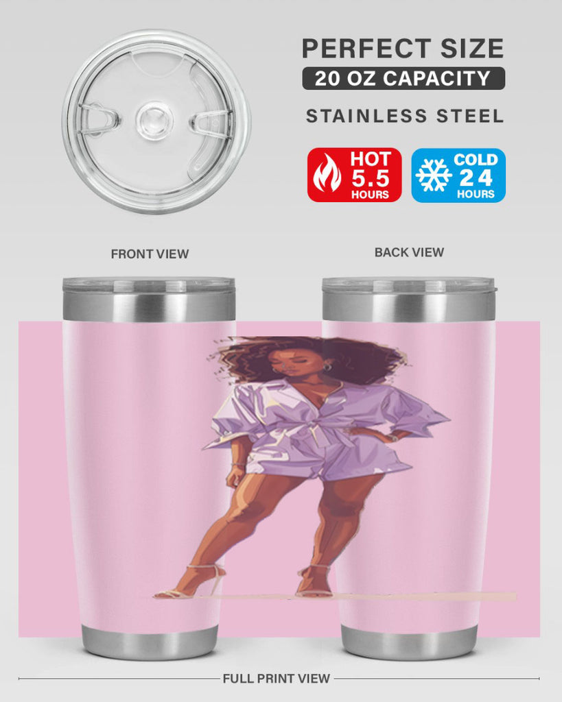 fashion girl in lavender 70#- fashion- Cotton Tank