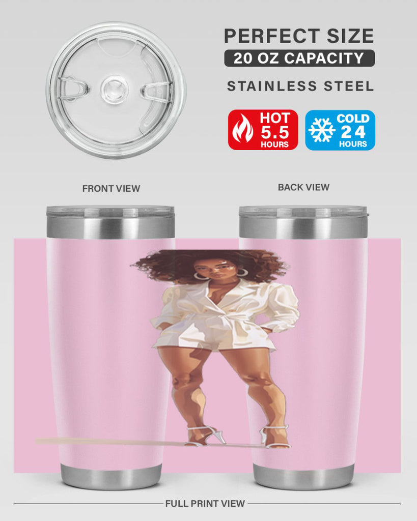 fashion girl in white 74#- fashion- Cotton Tank