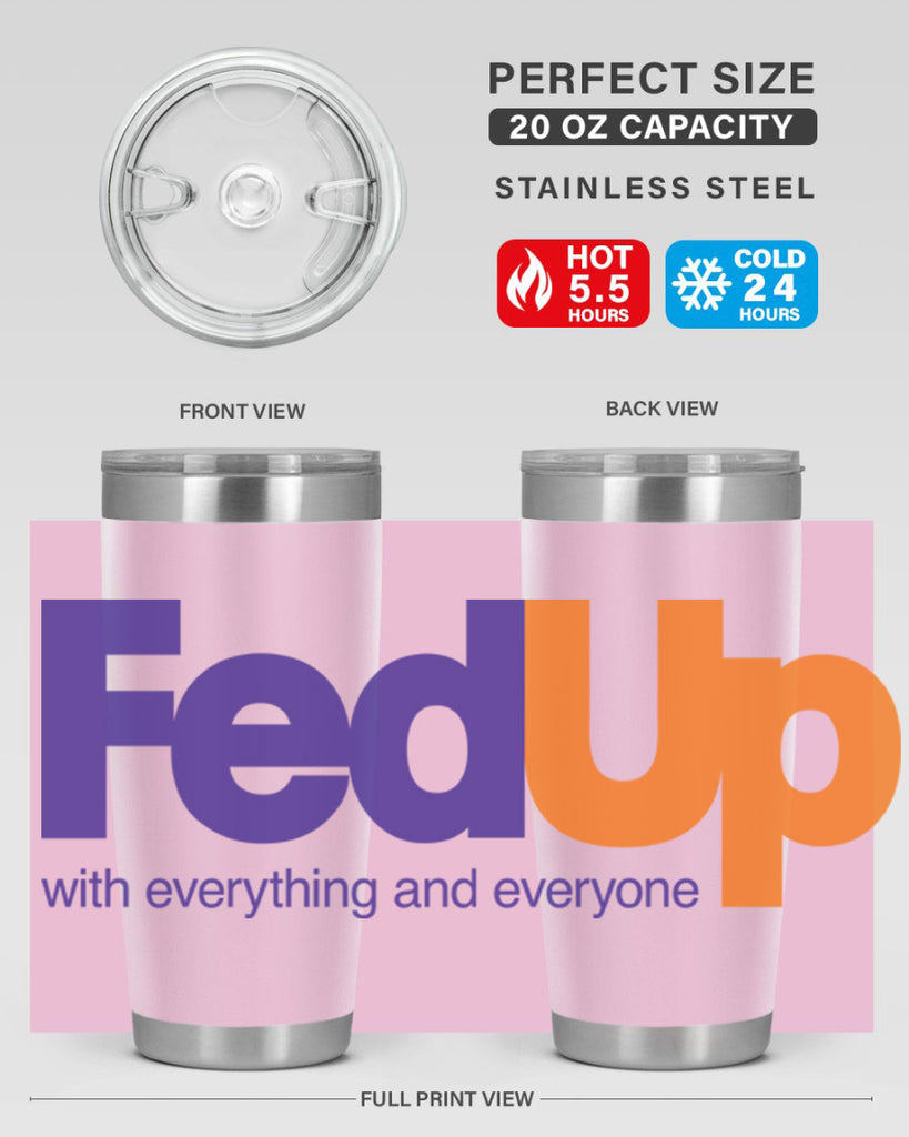 fed up 159#- black words phrases- Cotton Tank