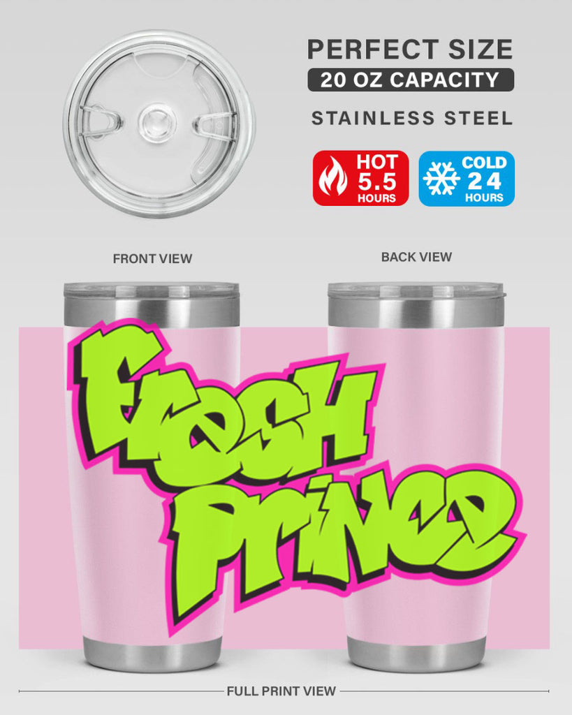 fresh prince 146#- black words phrases- Cotton Tank