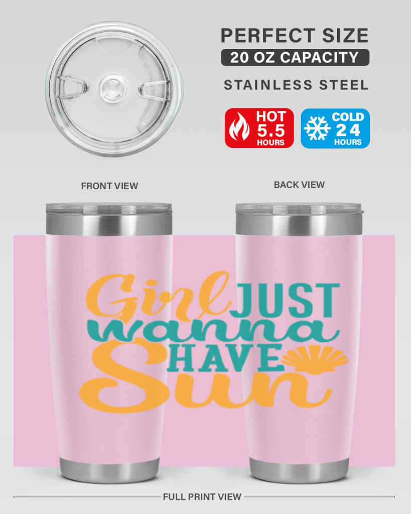 girls just wanna have sun Style 101#- summer- Tumbler