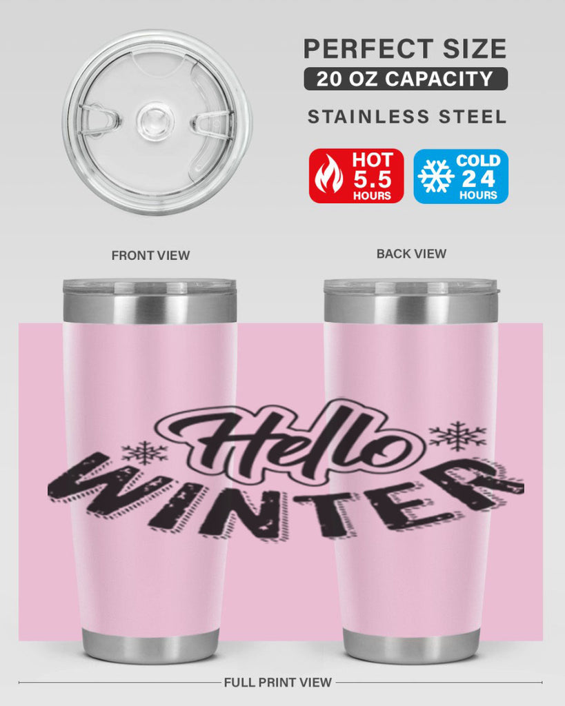 hello winter 169#- winter- Tumbler