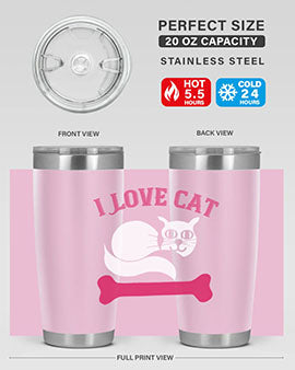 i love cat Style 55#- cat- Tumbler