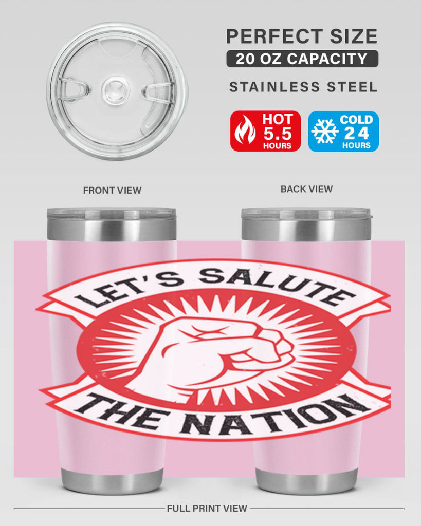 lets selut the nation Style 126#- Fourt Of July- Tumbler