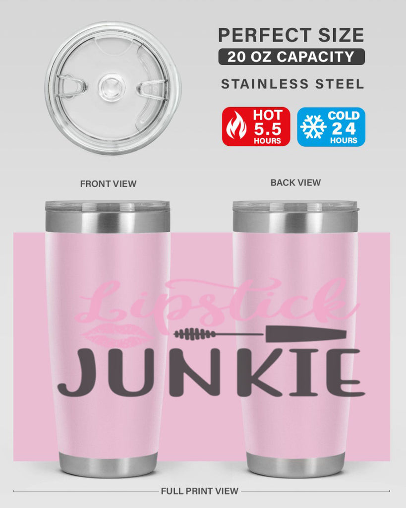 lipstick junkie Style 154#- make up- Tumbler