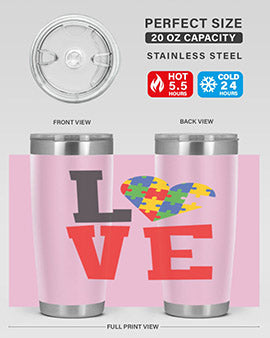 love Style 29#- autism- Tumbler