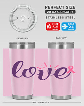 love Style 7#- breast cancer- Tumbler
