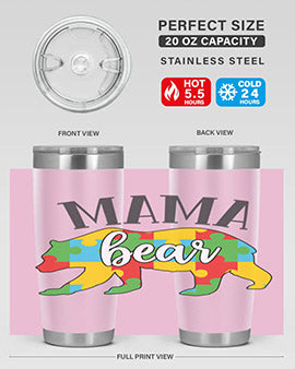 mama bear Style 32#- autism- Tumbler