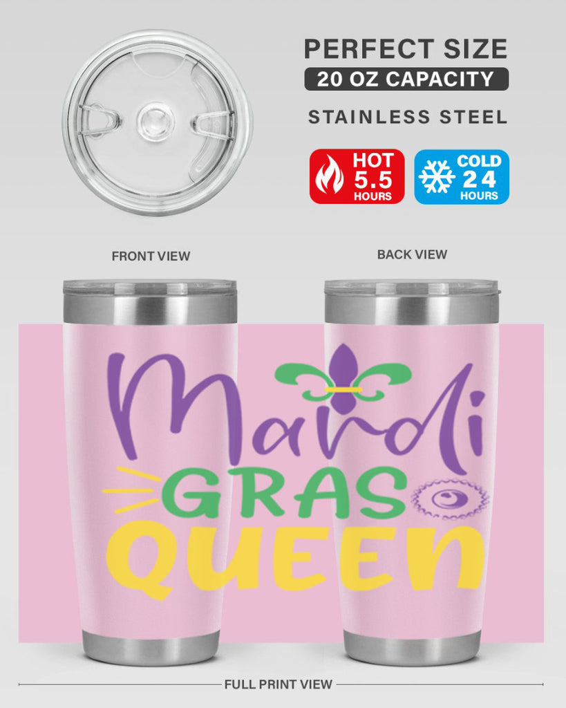 mardi gras queen 79#- mardi gras- Tumbler