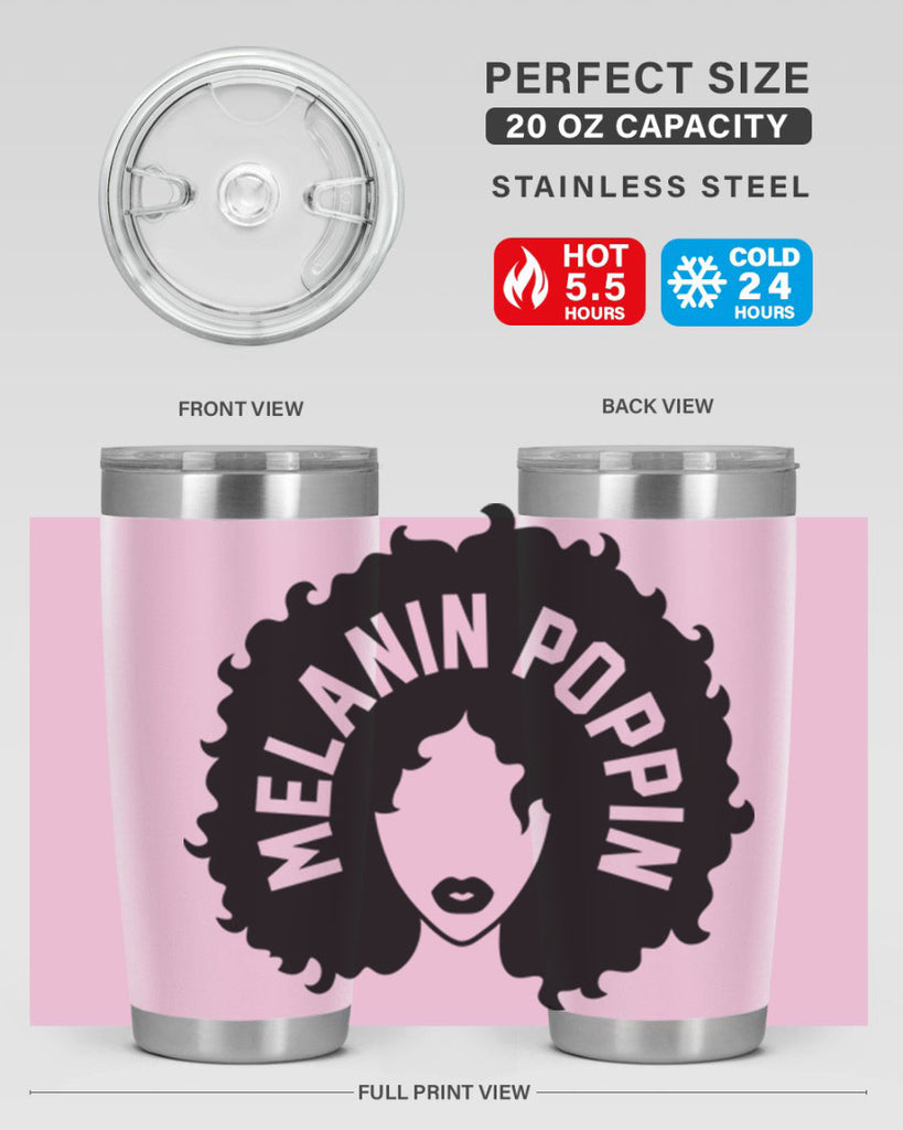 melanin poppin 85#- black words phrases- Cotton Tank