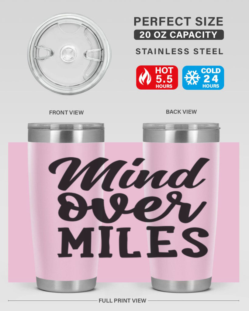 mind over miles 28#- gym- Tumbler
