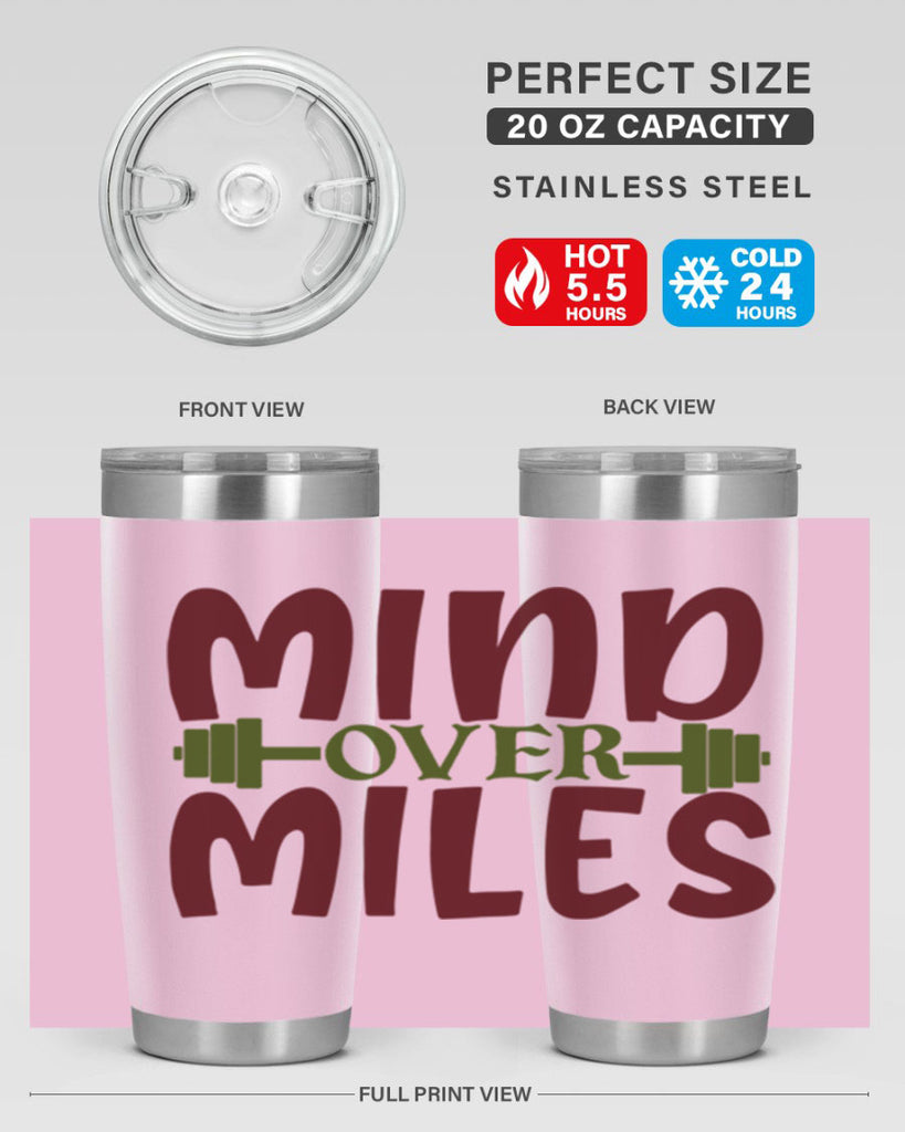 mind over miles 29#- gym- Tumbler