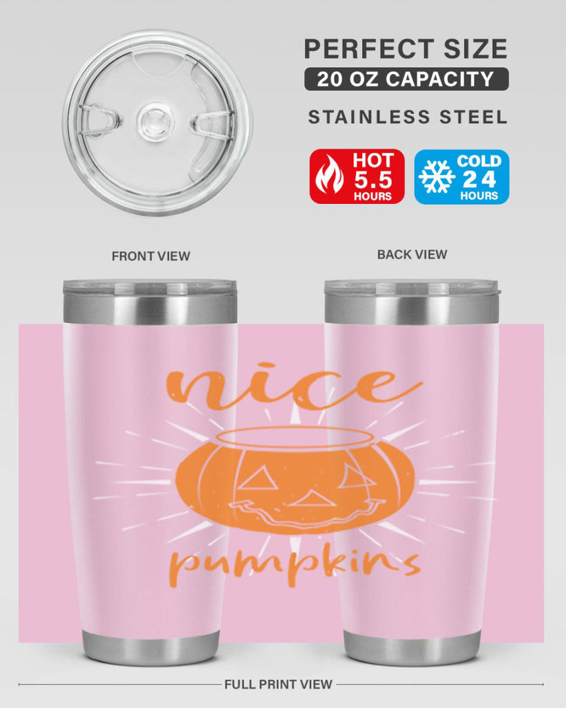 nice pumpkins 138#- halloween- Tumbler