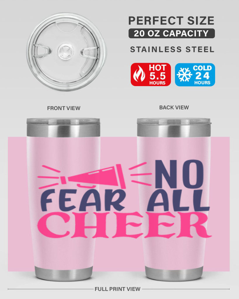 no fear all cheer 1739#- cheer- Tumbler