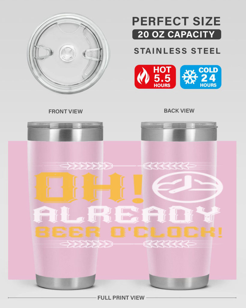 oh already beer oclock 54#- beer- Tumbler