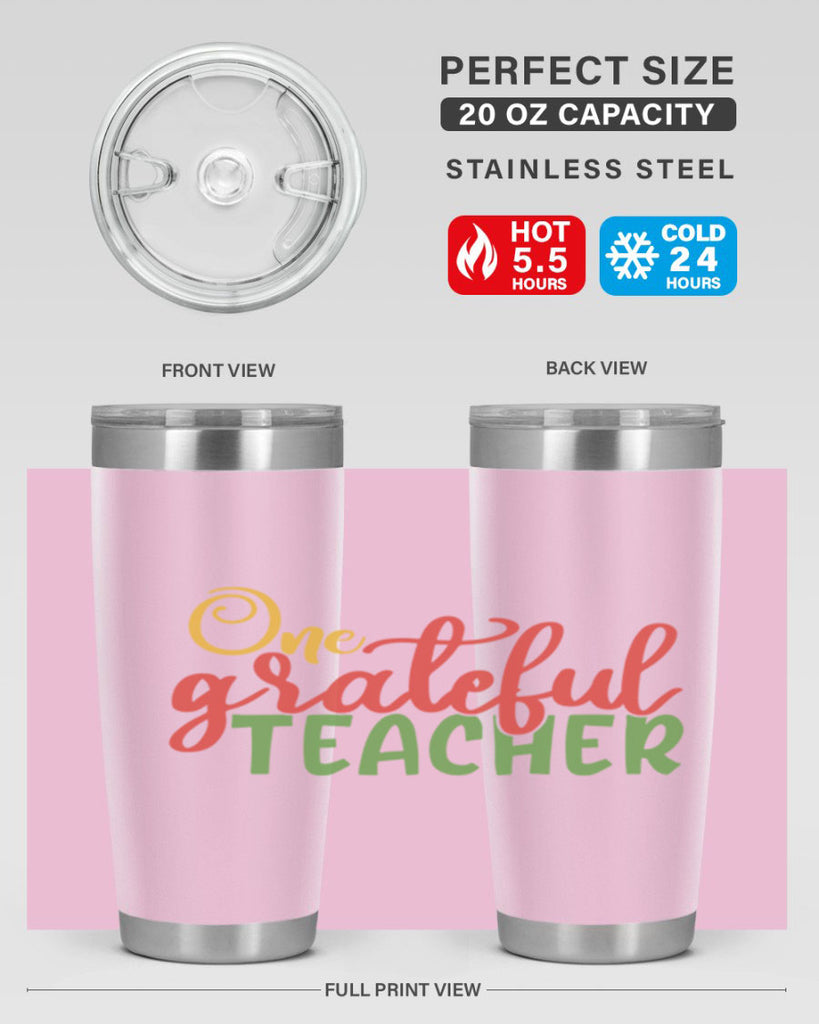 one grateful teacher Style 168#- teacher- tumbler