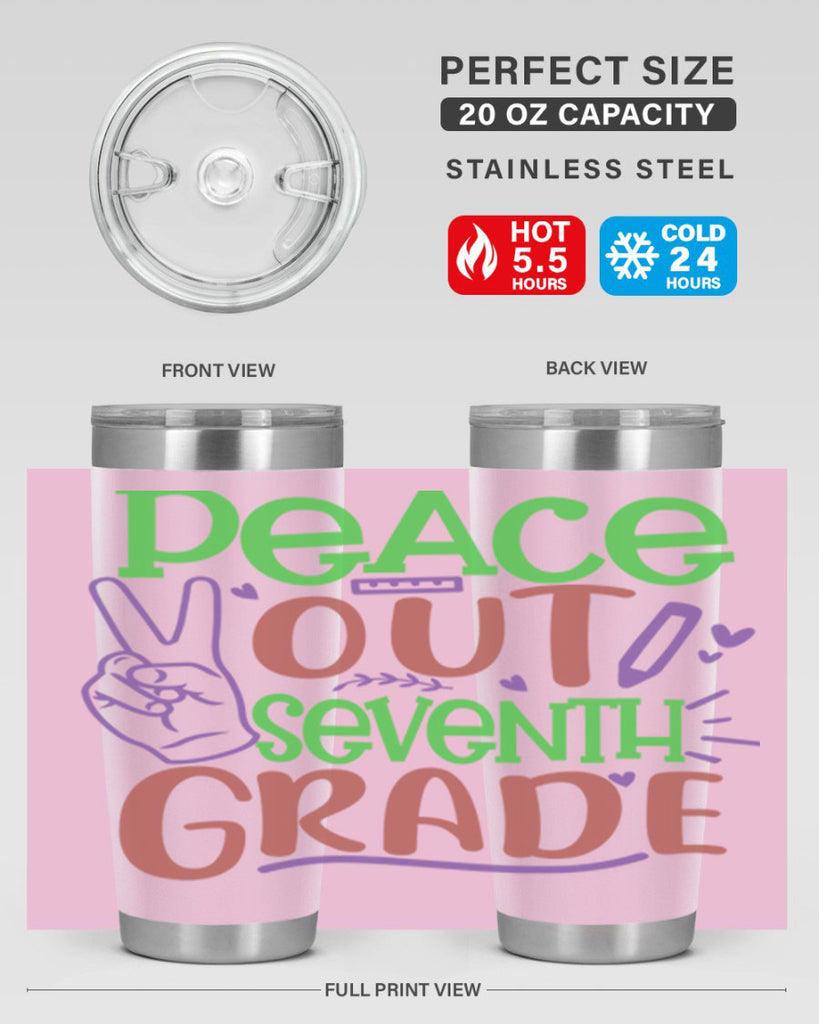 peace out 7th grade 2#- 7th grade- Tumbler