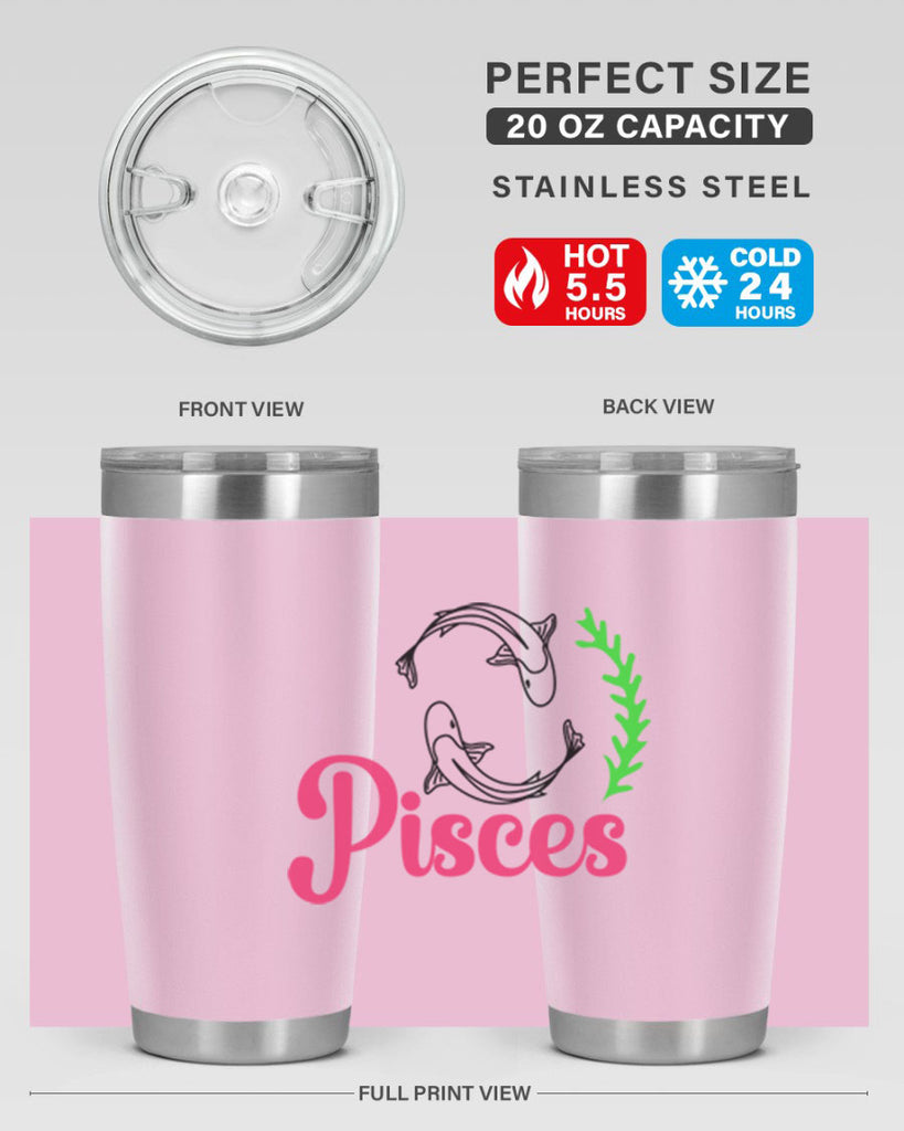 pisces 372#- zodiac- Tumbler