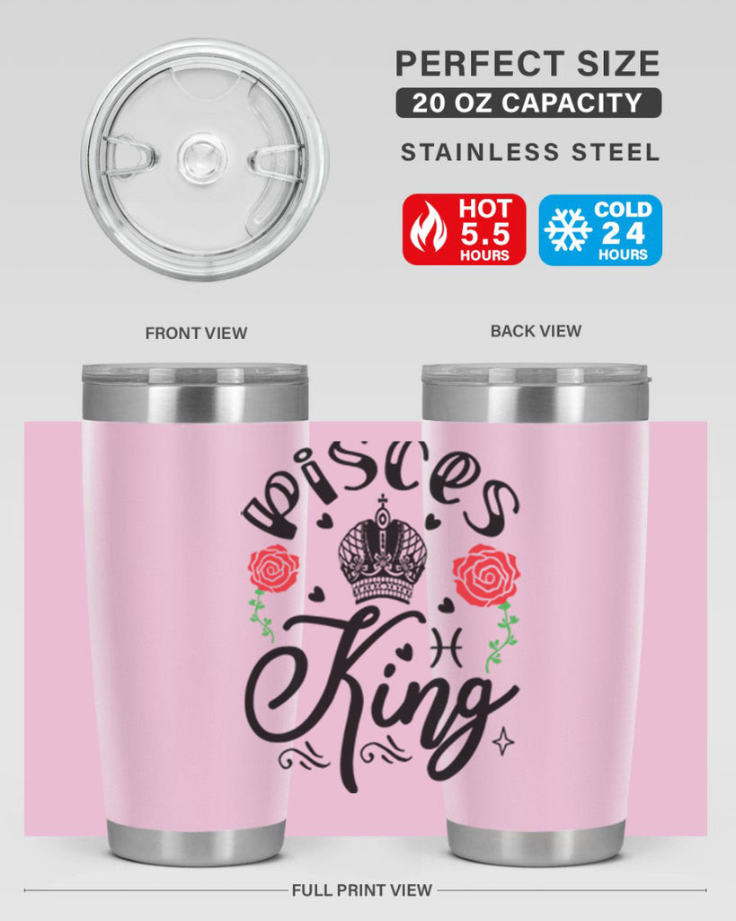 pisces king 375#- zodiac- Tumbler