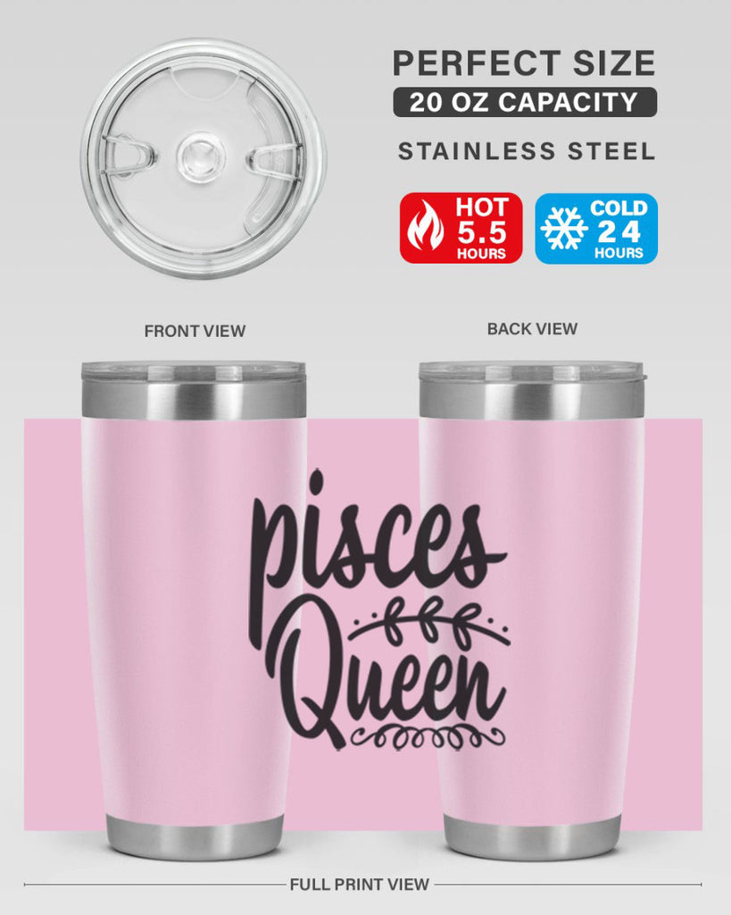pisces queen 378#- zodiac- Tumbler