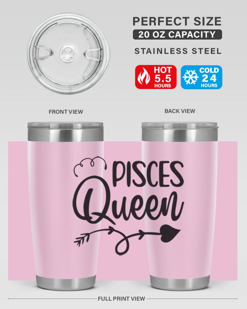 pisces queen 379#- zodiac- Tumbler