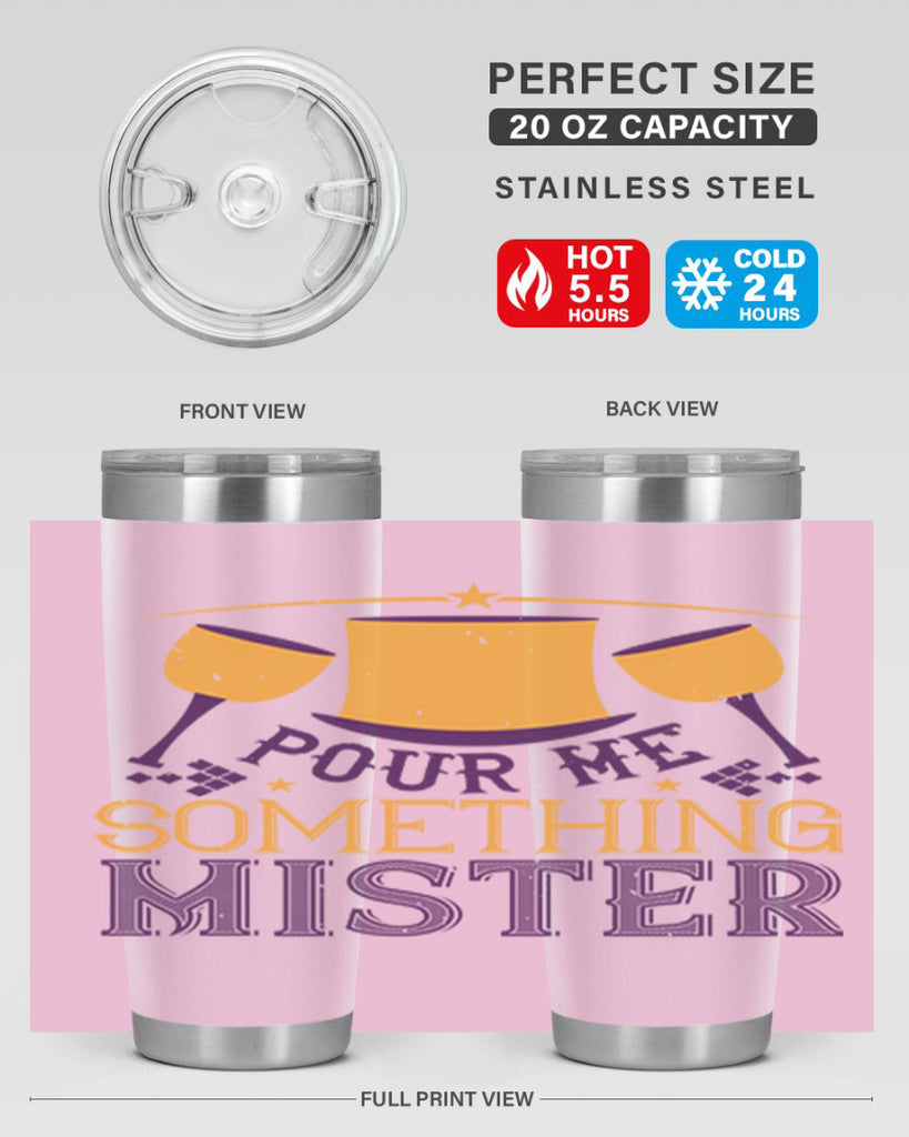 pour me something mister 38#- mardi gras- Tumbler