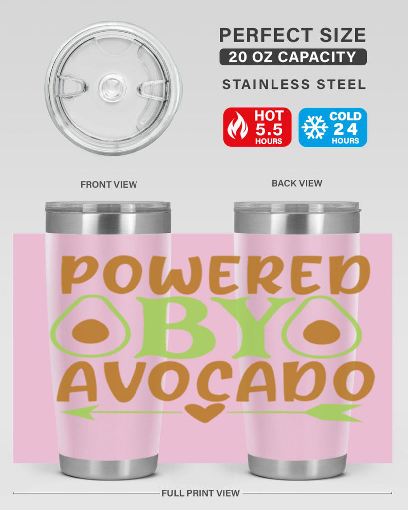 powered by avocado 3#- avocado- Tumbler