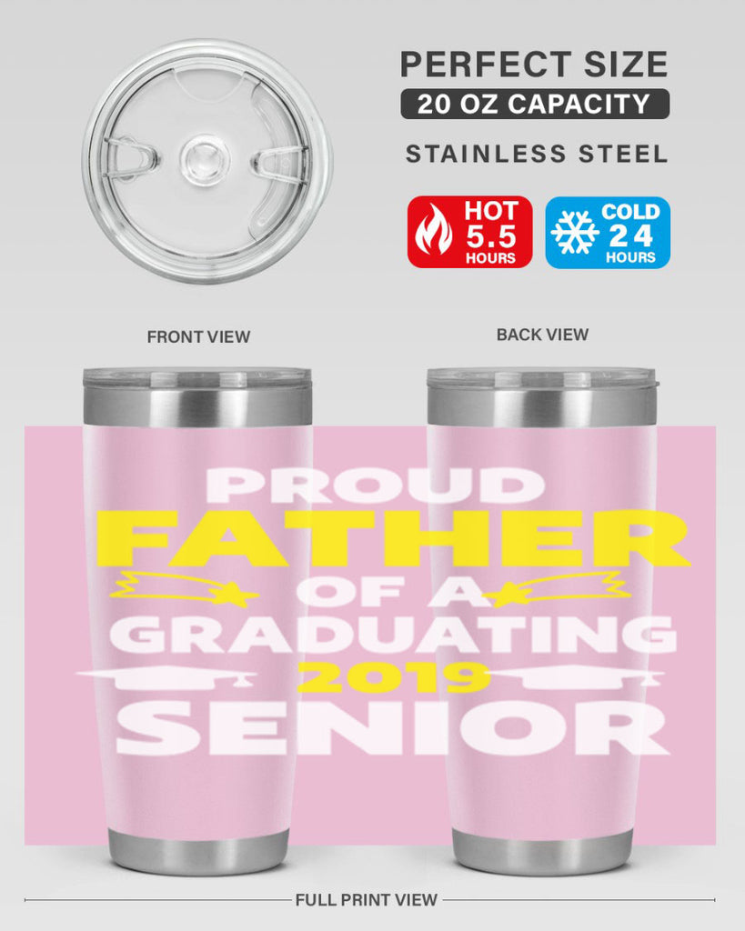 proud father of a graduating 264#- fathers day- Tumbler
