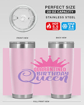 quarantined birthday queen Style 46#- corona virus- Tumbler