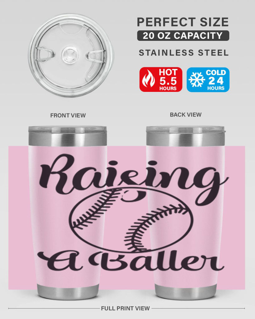 raising a baller 2277#- softball- Tumbler