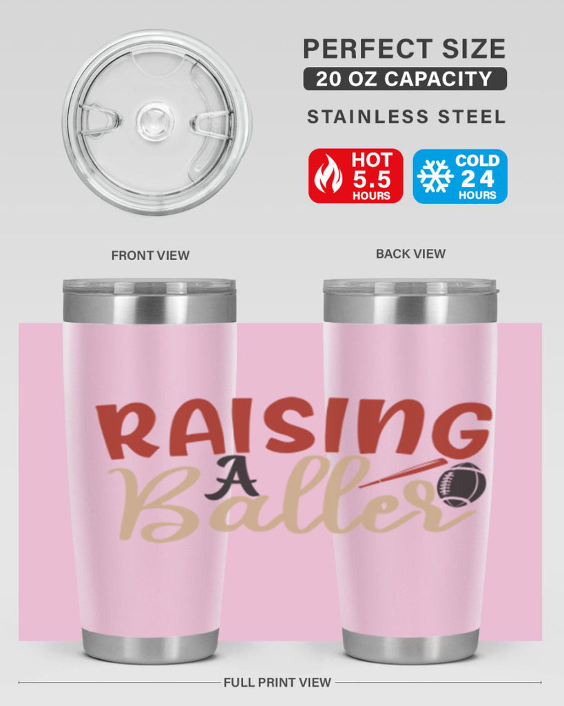 raising a baller 2278#- softball- Tumbler