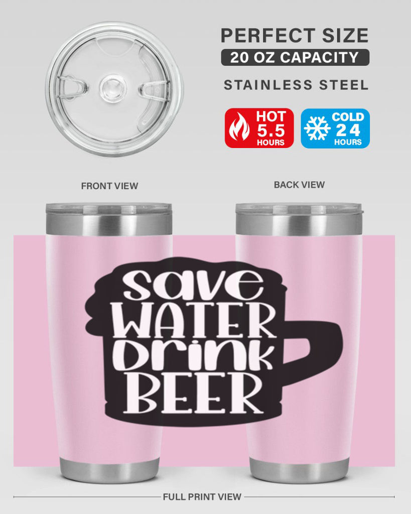 save water drink beer 23#- beer- Tumbler