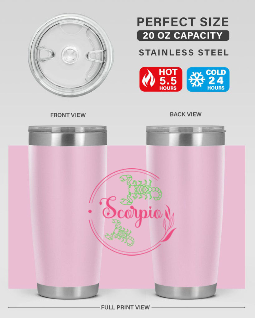 scorpio 437#- zodiac- Tumbler