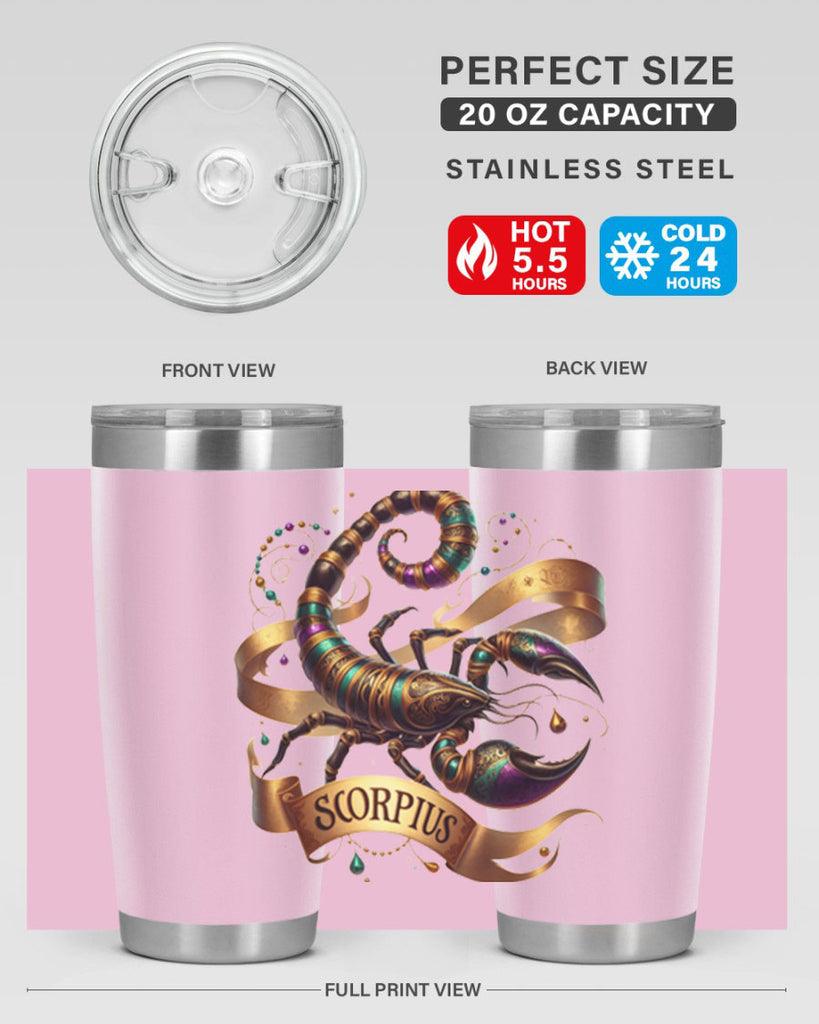 scorpio 459#- zodiac- Tumbler