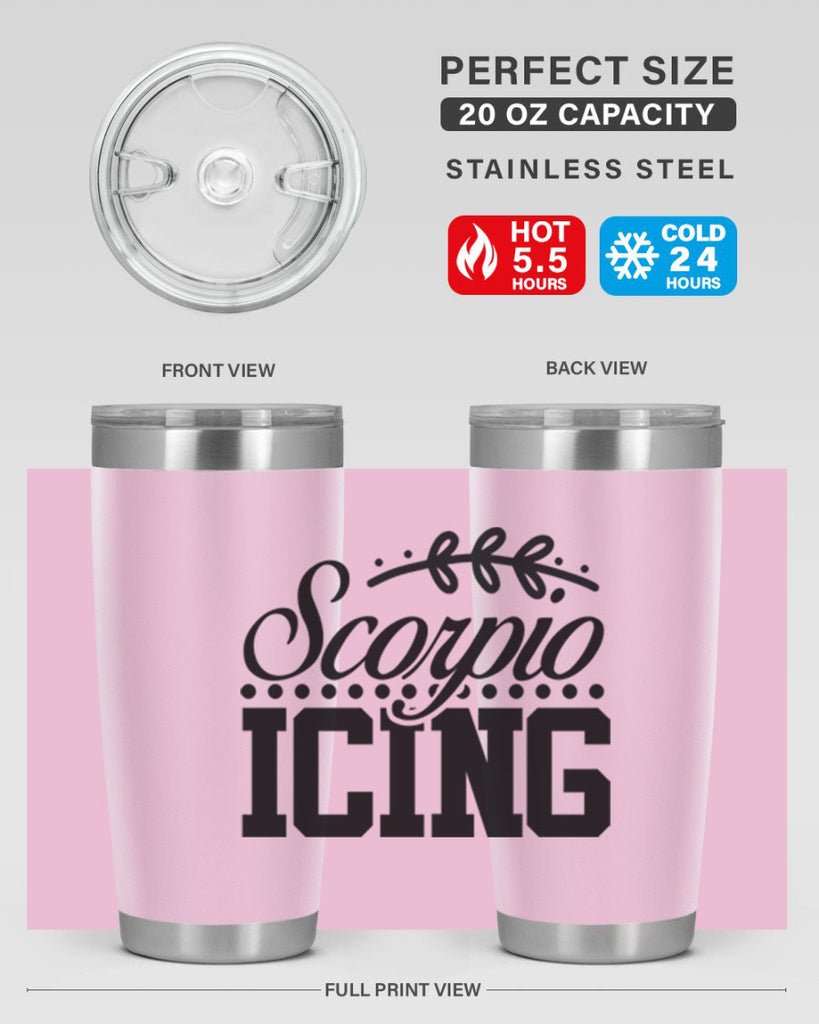 scorpio icing 442#- zodiac- Tumbler