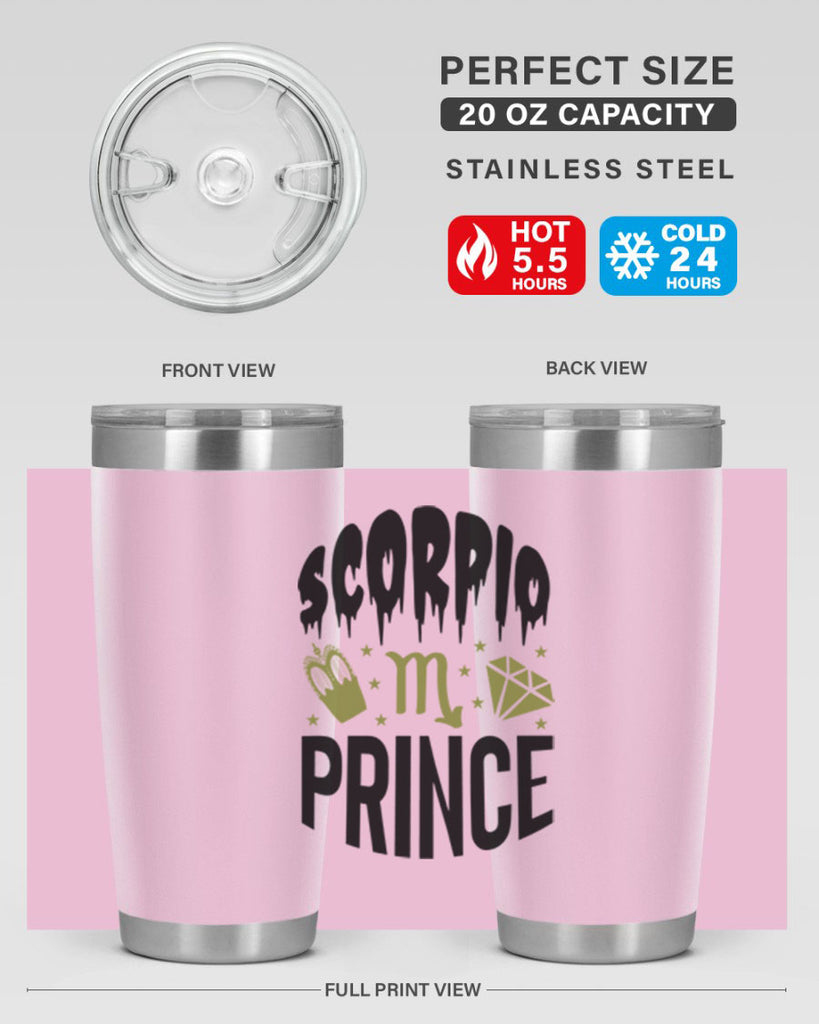 scorpio prince 445#- zodiac- Tumbler