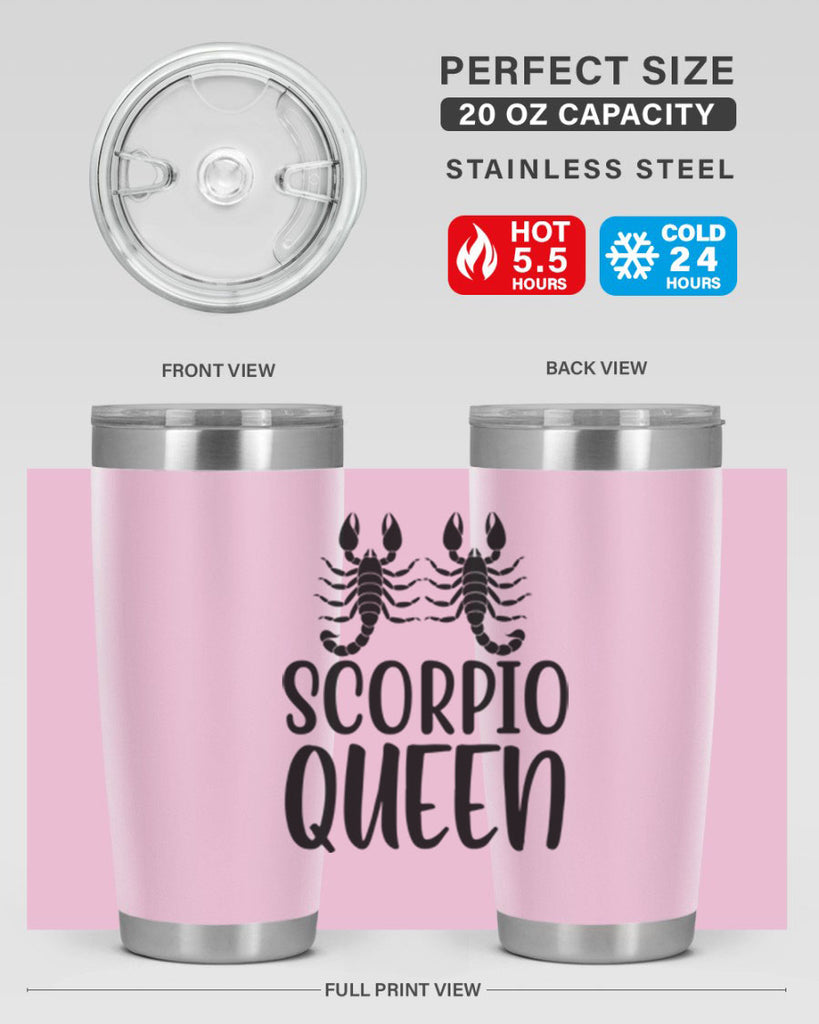 scorpio queen 446#- zodiac- Tumbler