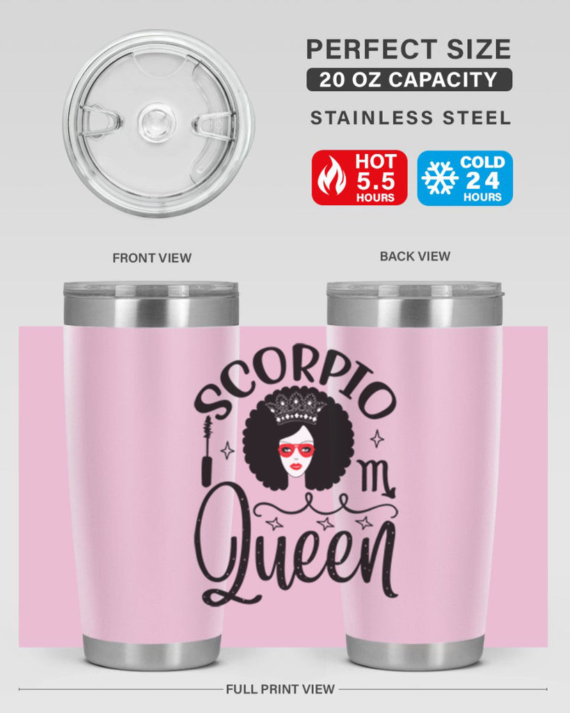 scorpio queen 448#- zodiac- Tumbler
