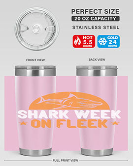 shark week on fleek Style 42#- shark  fish- Tumbler