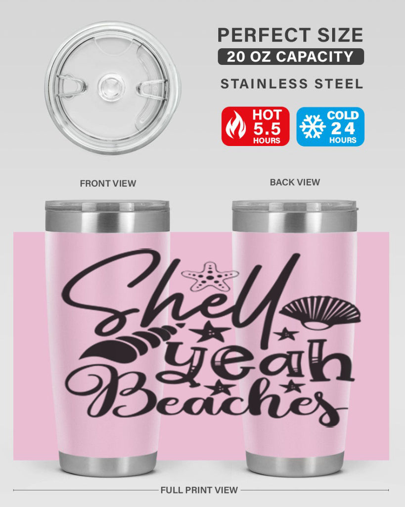 shell yeah beaches Style 75#- summer- Tumbler