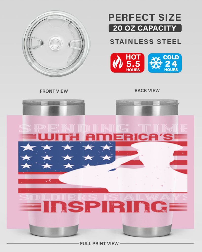 spending time with americas 90#- Veterns Day- Tumbler