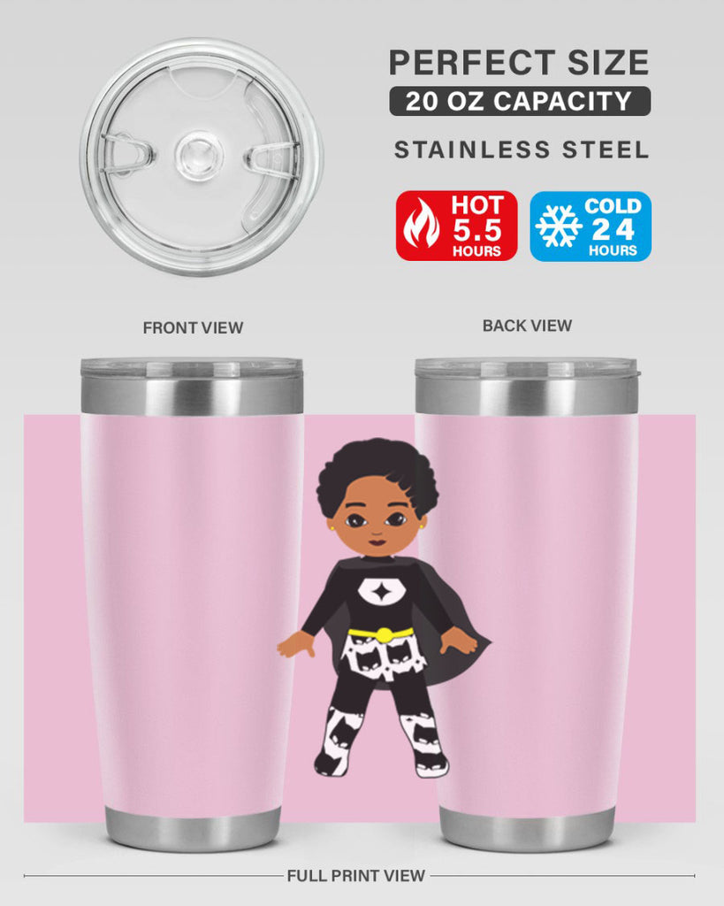 super kid 11#- black men - boys- tumbler