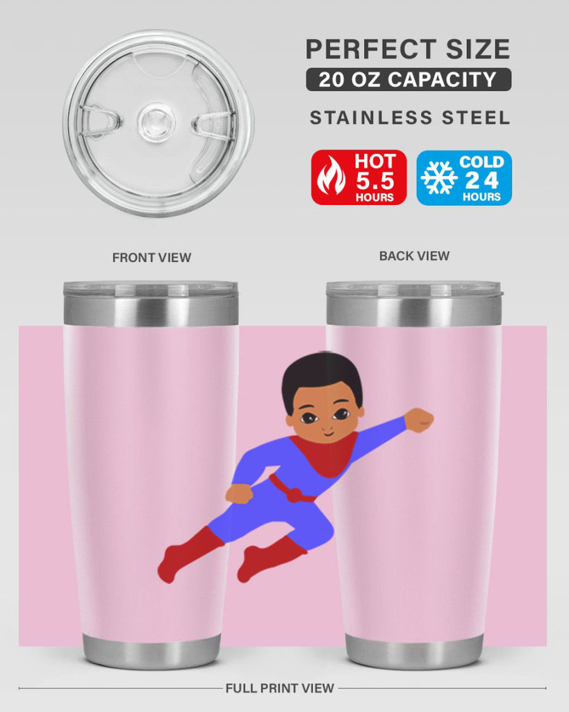 super kid 14#- black men - boys- tumbler