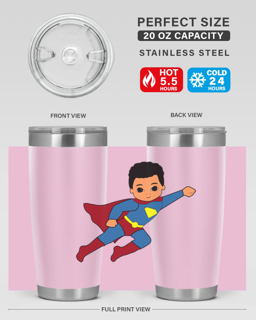 super kid 15#- black men - boys- tumbler