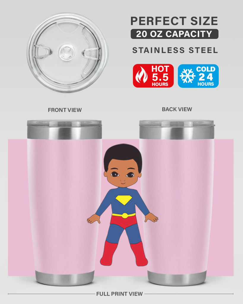 super kid 2#- black men - boys- tumbler