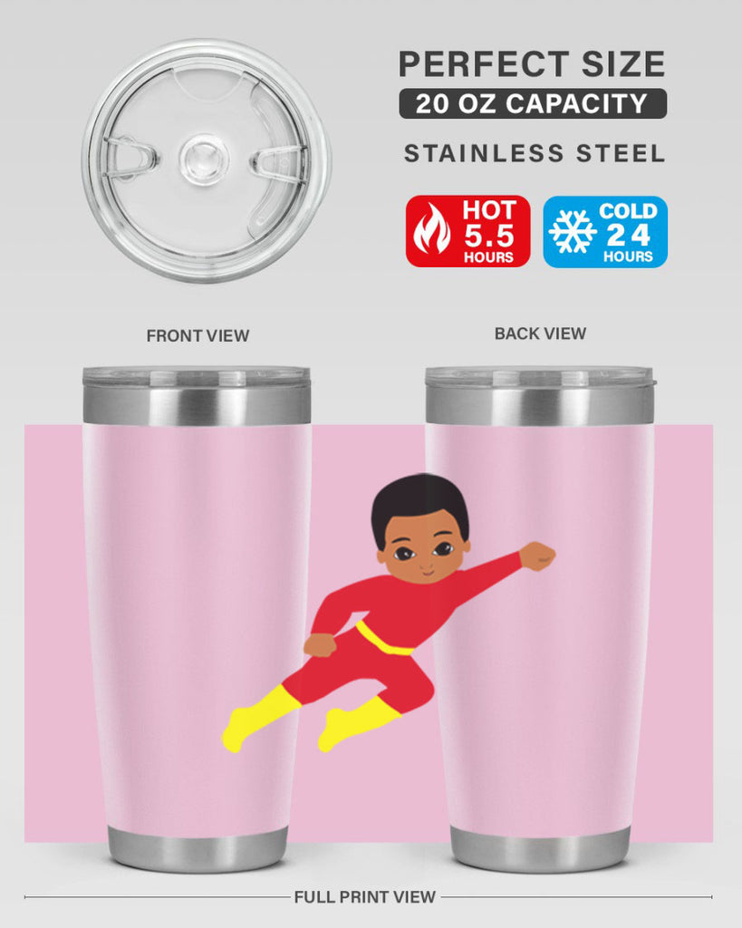 super kid 4#- black men - boys- tumbler