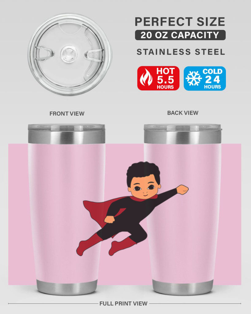 super kid 9#- black men - boys- tumbler