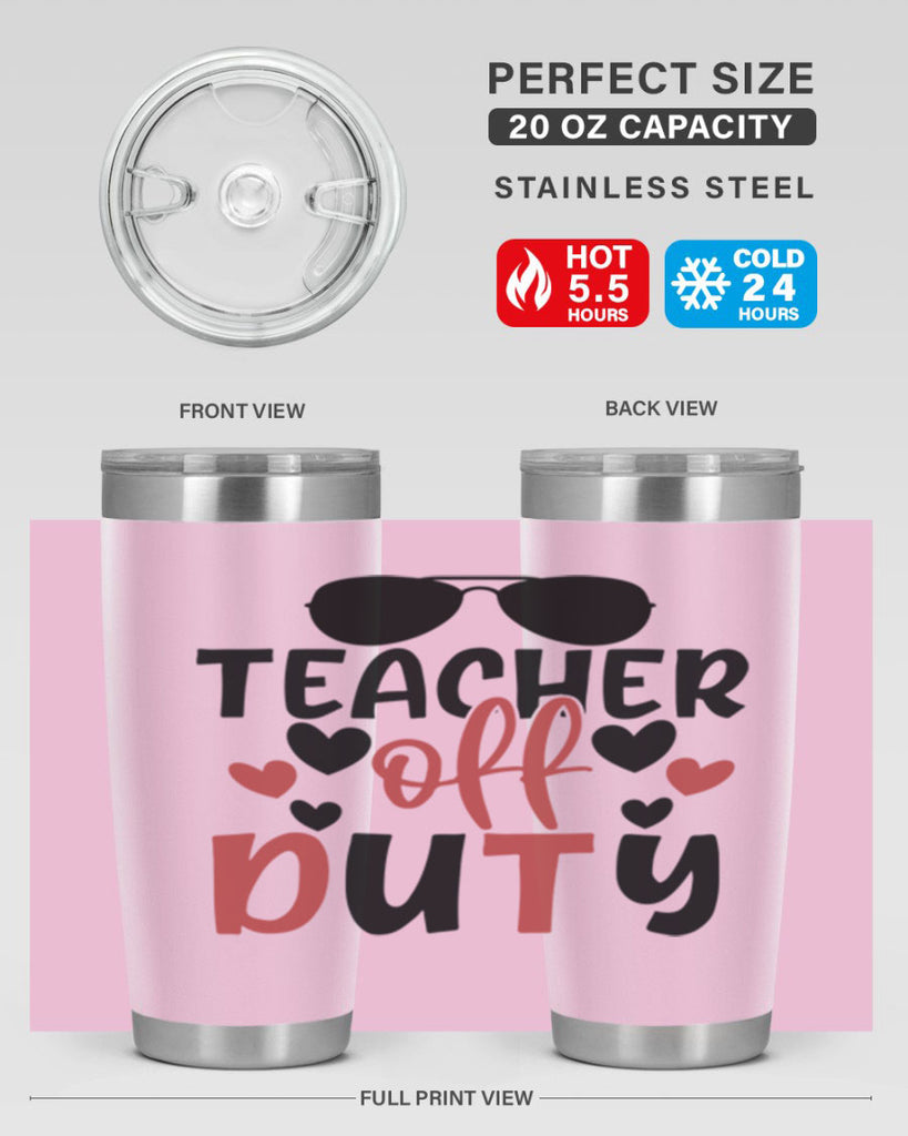 teacher off duty Style 205#- teacher- tumbler